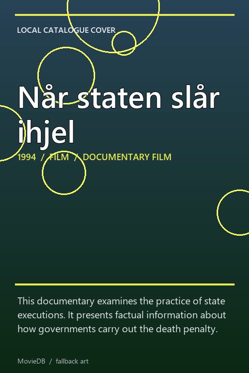Når staten slår ihjel poster