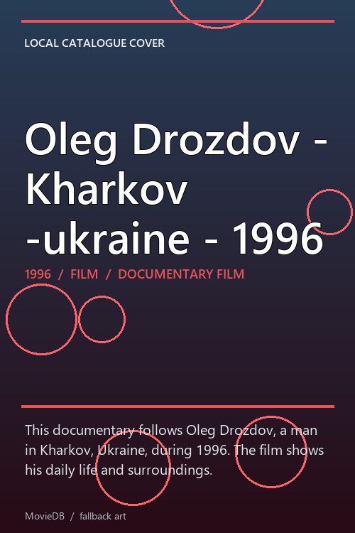 Oleg Drozdov - Kharkov -ukraine - 1996 poster