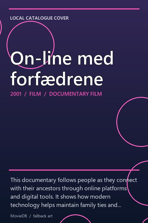 On-line med forfædrene poster