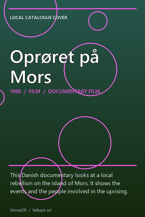 Oprøret på Mors poster