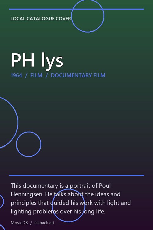 PH lys poster