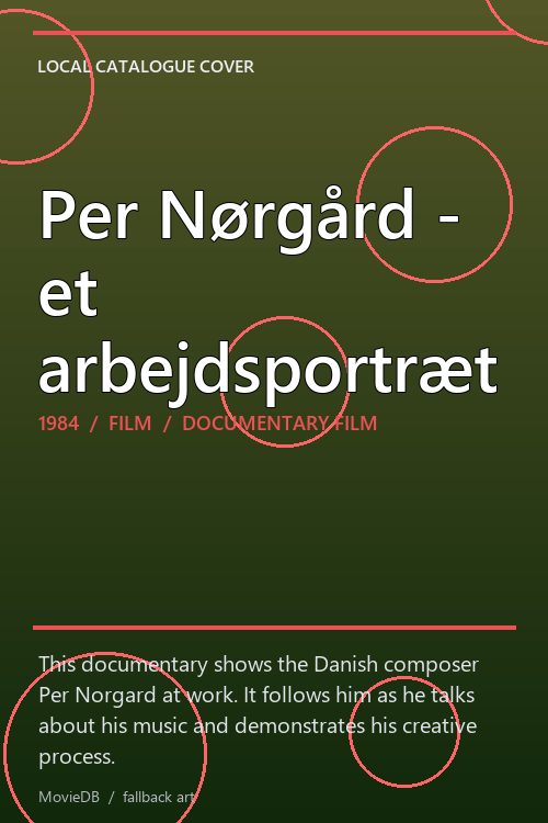 Per Nørgård - et arbejdsportræt poster