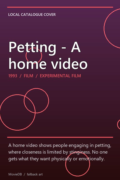 Petting - A home video poster