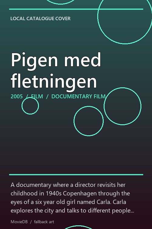 Pigen med fletningen poster