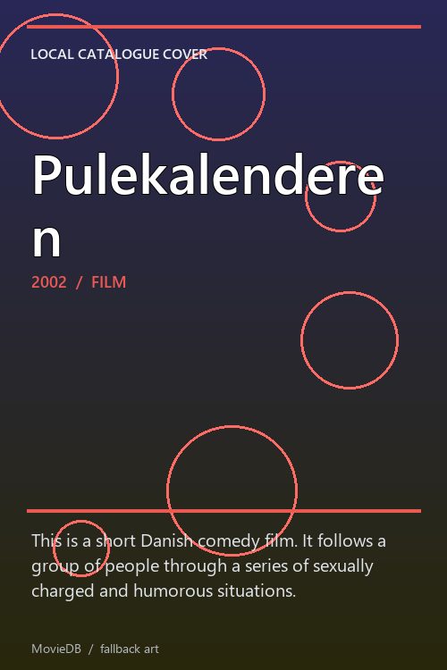 Pulekalenderen poster
