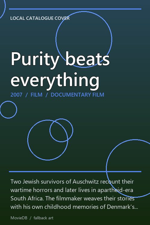 Purity beats everything poster
