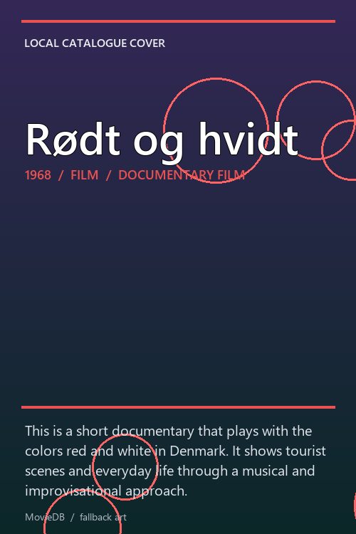 Rødt og hvidt poster
