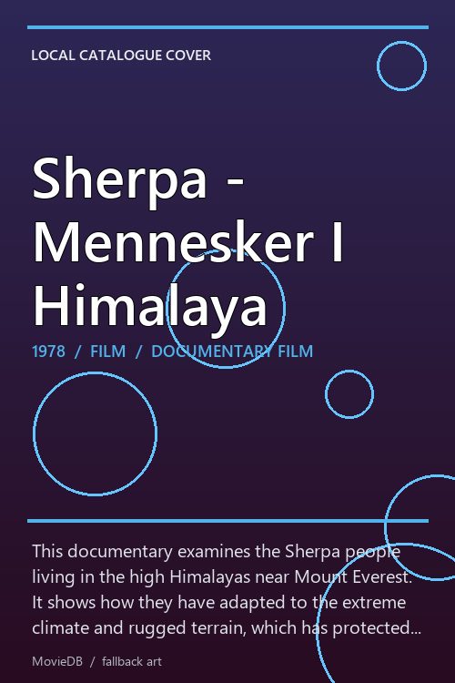 Sherpa - Mennesker I Himalaya poster
