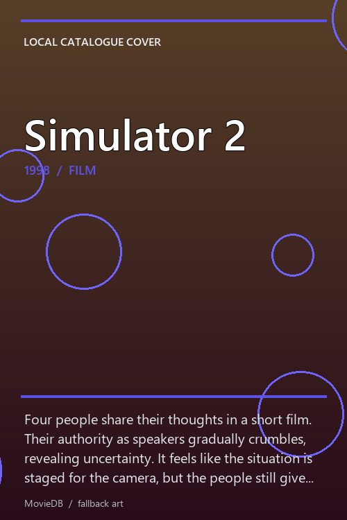 Simulator 2 poster