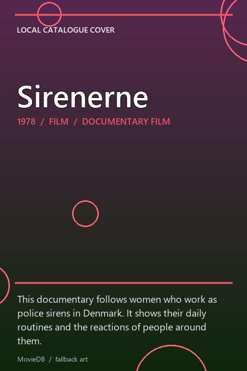 Sirenerne poster