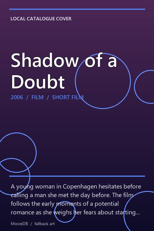 Shadow of a Doubt poster