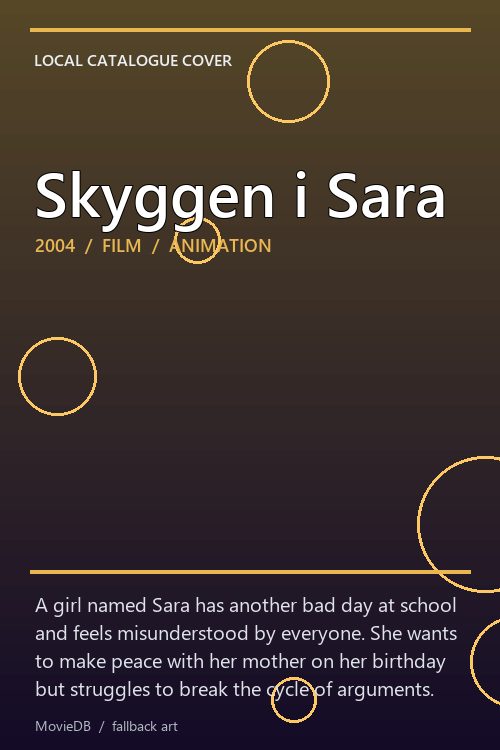 Skyggen i Sara poster