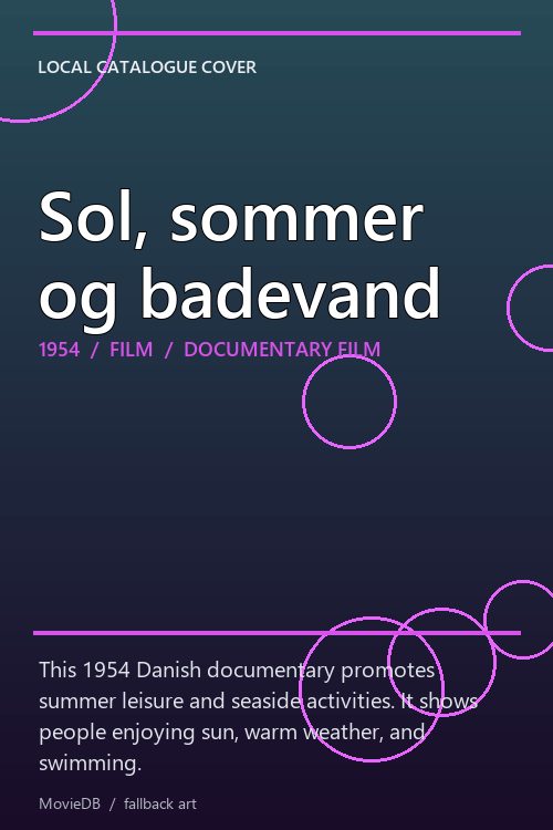Sol, sommer og badevand poster