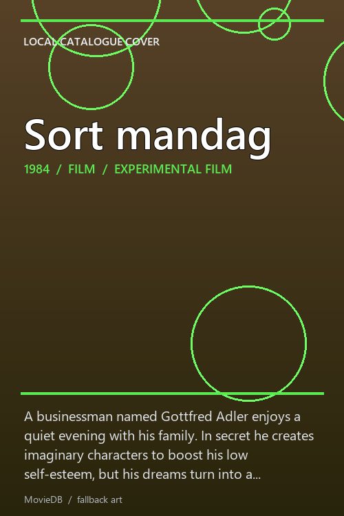 Sort mandag poster