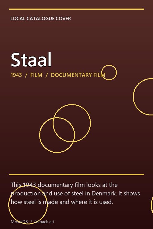Staal poster