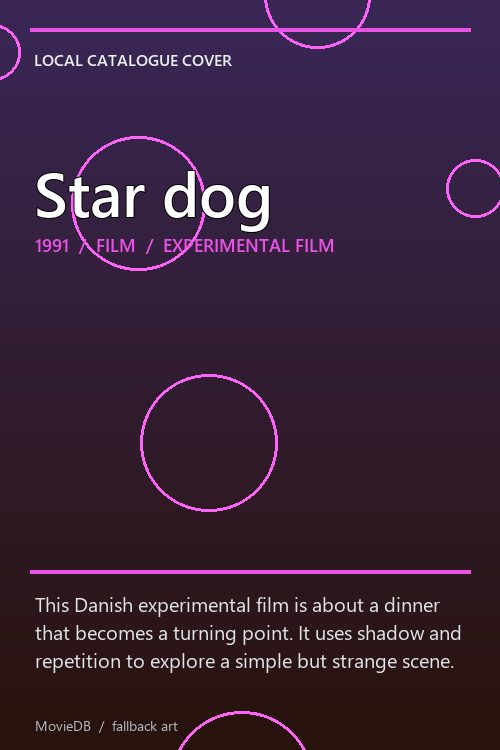 Star dog poster