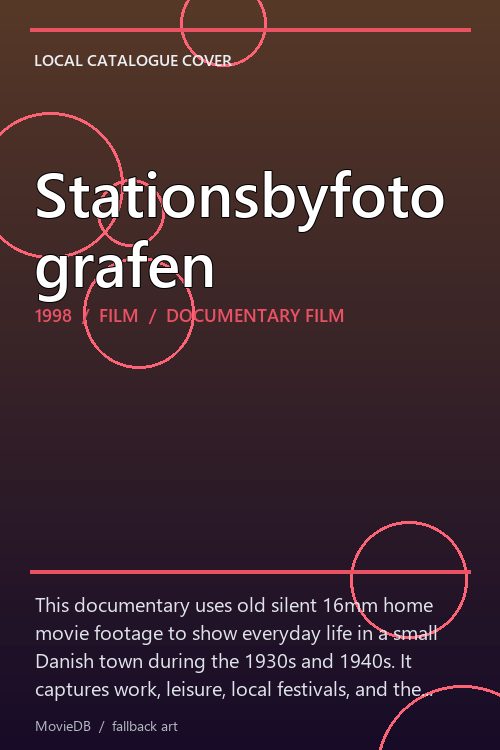 Stationsbyfotografen poster