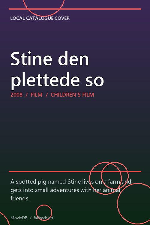 Stine den plettede so poster