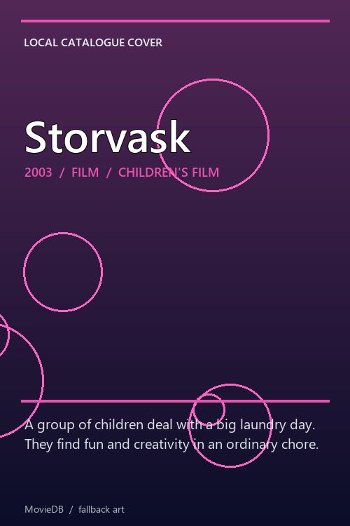 Storvask poster