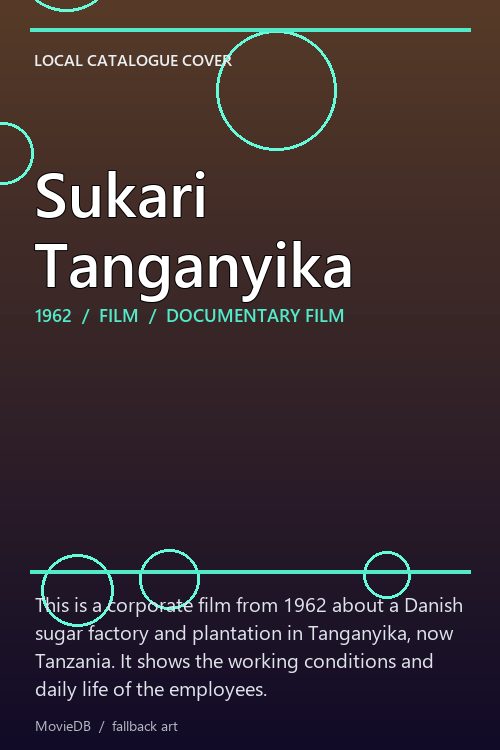 Sukari Tanganyika poster