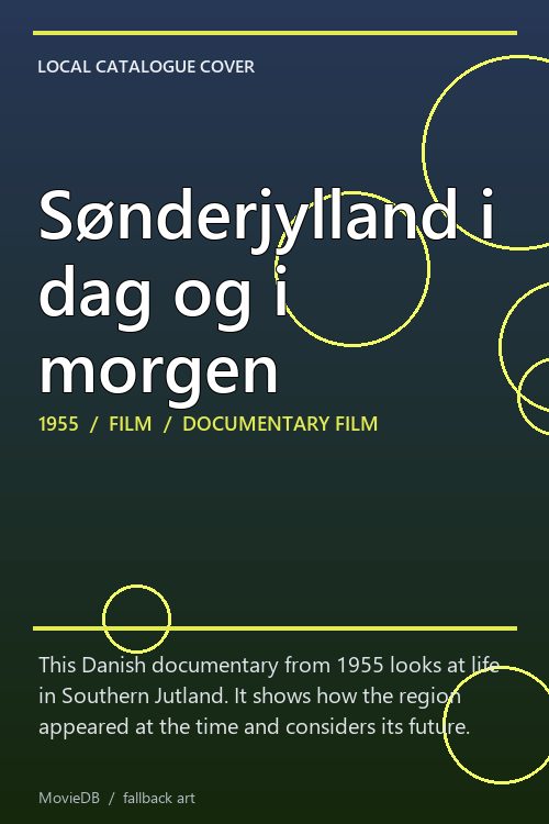 Sønderjylland i dag og i morgen poster