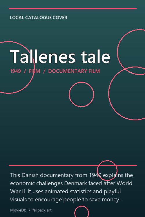 Tallenes tale poster