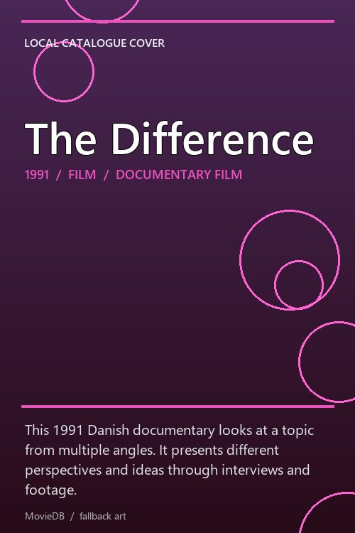The Difference poster