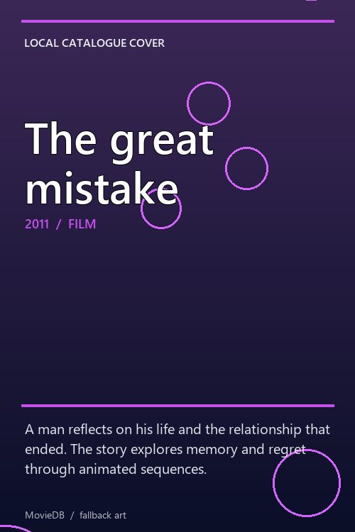 The great mistake poster