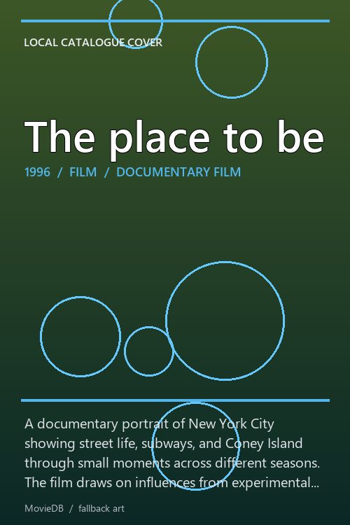 The place to be poster