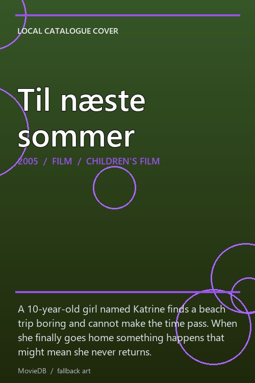 Til næste sommer poster