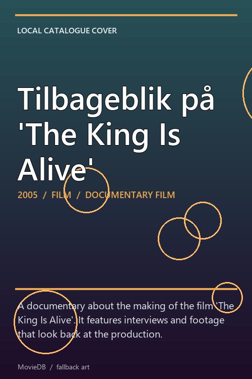 Tilbageblik på 'The King Is Alive' poster