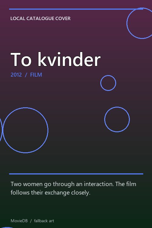 To kvinder poster
