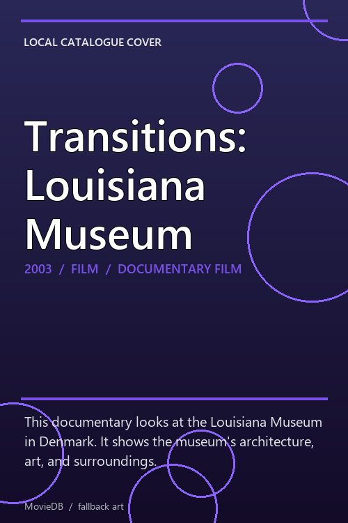 Transitions: Louisiana Museum poster