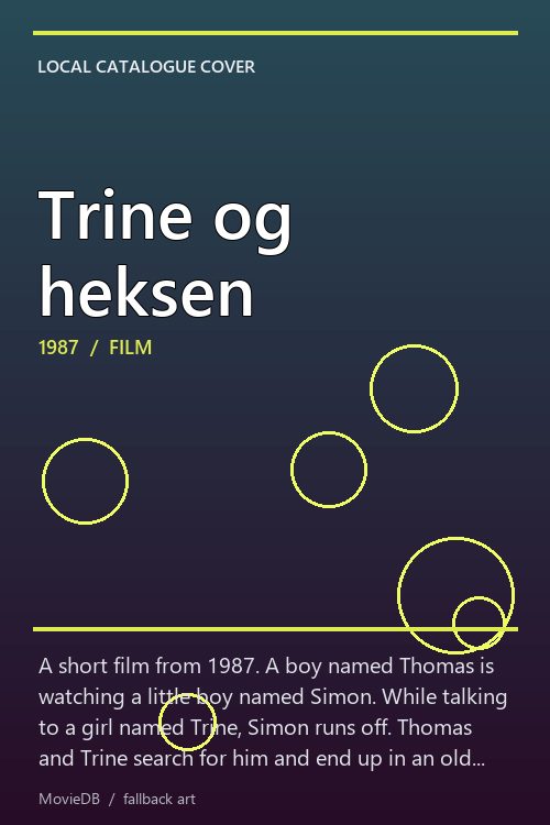 Trine og heksen poster