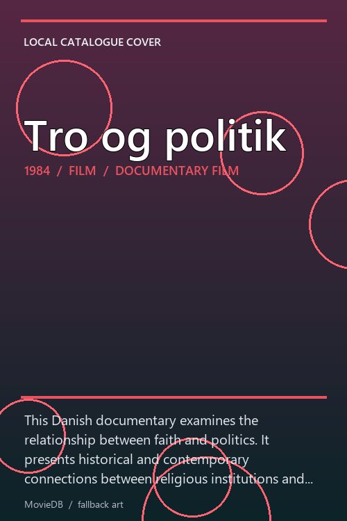 Tro og politik poster