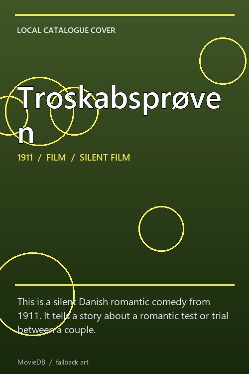 Troskabsprøven poster