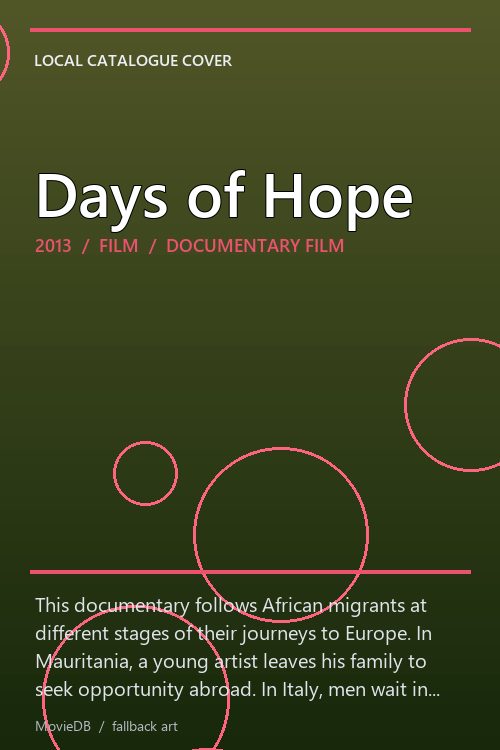 Days of Hope poster
