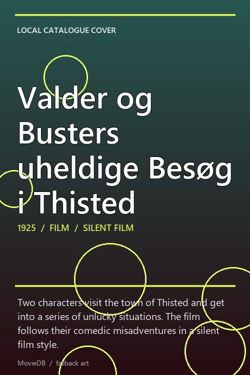 Valder og Busters uheldige Besøg i Thisted poster