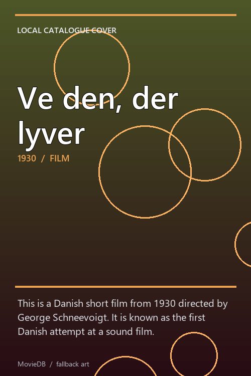 Ve den, der lyver poster