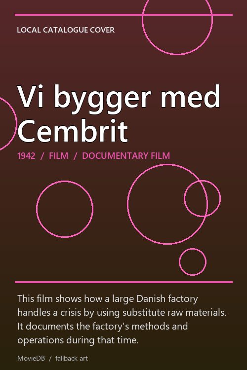 Vi bygger med Cembrit poster