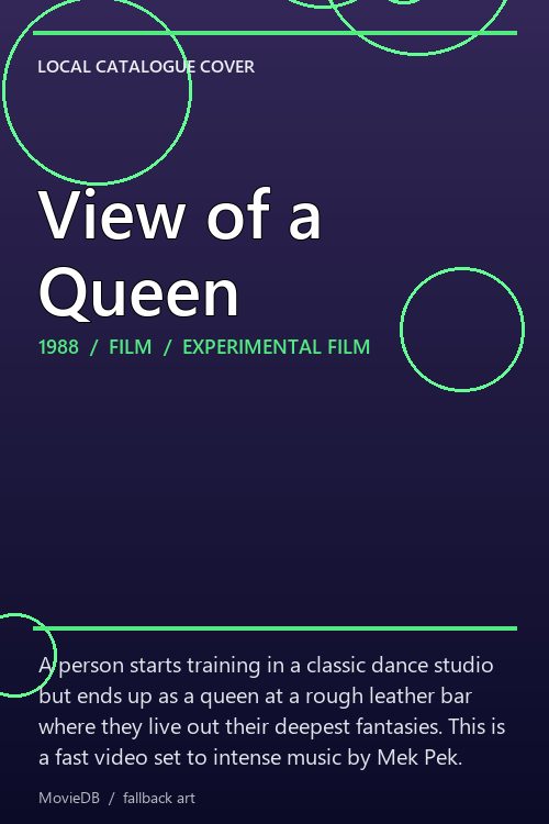 View of a Queen poster