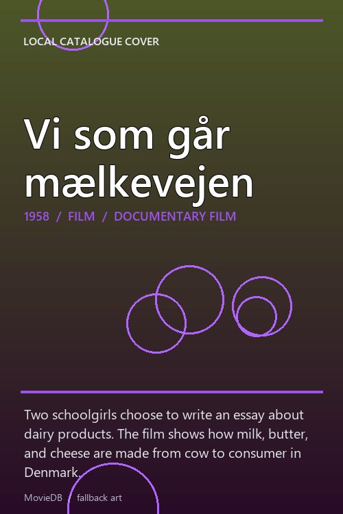Vi som går mælkevejen poster