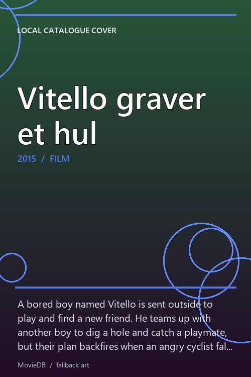 Vitello graver et hul poster