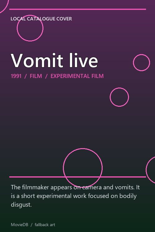 Vomit live poster