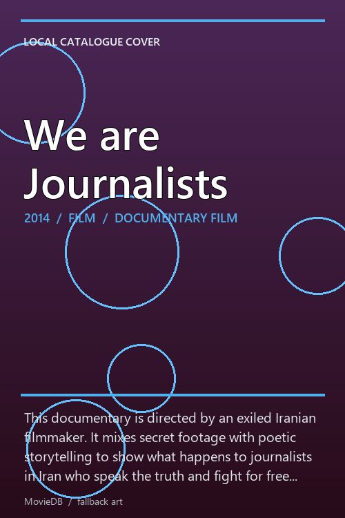We are Journalists poster