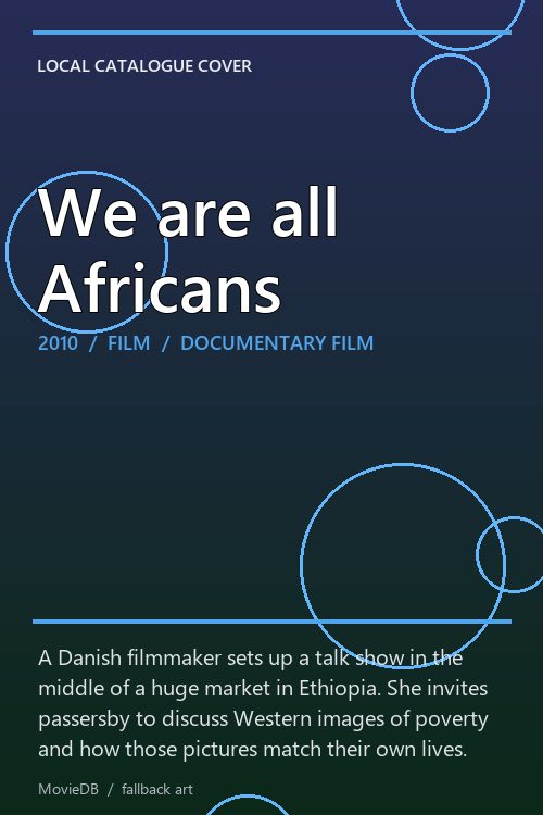 We are all Africans poster