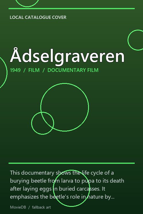 Ådselgraveren poster