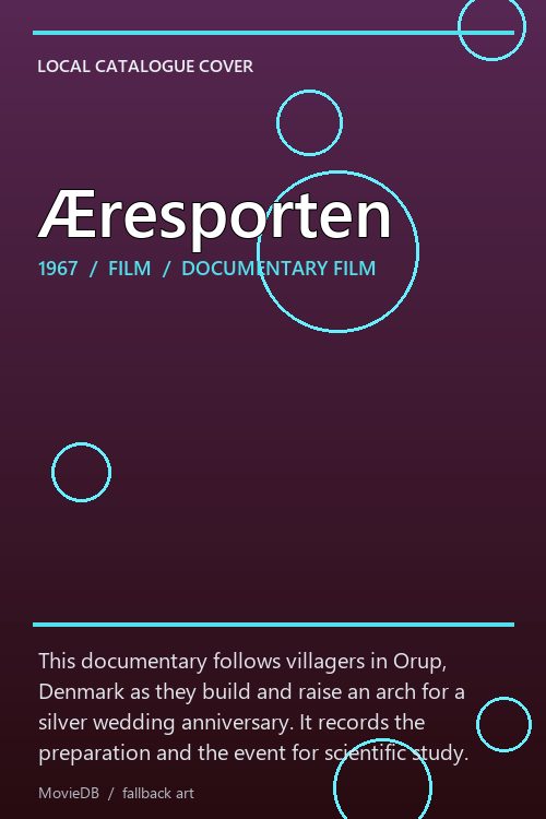 Æresporten poster