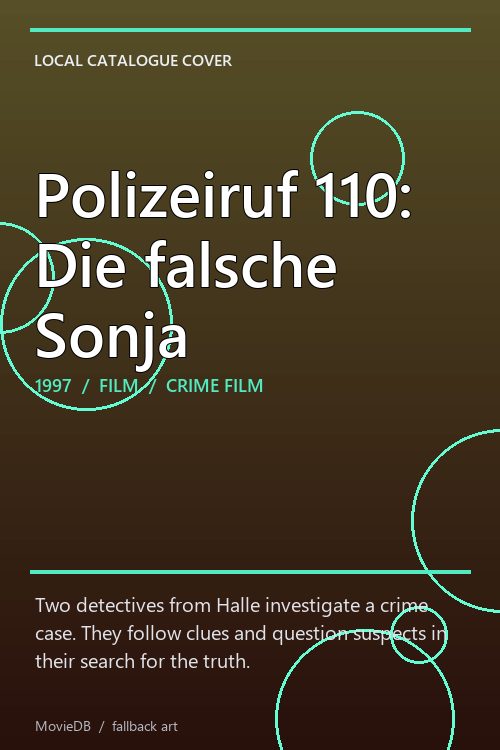 Polizeiruf 110: Die falsche Sonja poster