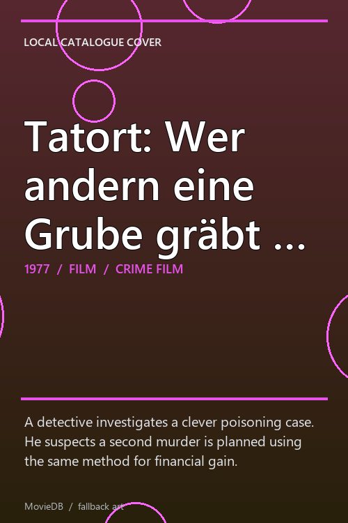 Tatort: Wer andern eine Grube gräbt … poster